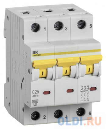    IEK MVA31-3-025-C 25A  C 6kA 3 400 3  (.:1)  