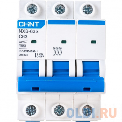  CHINT . . NXB-63S 3P 63 4.5kA - C R 296833  