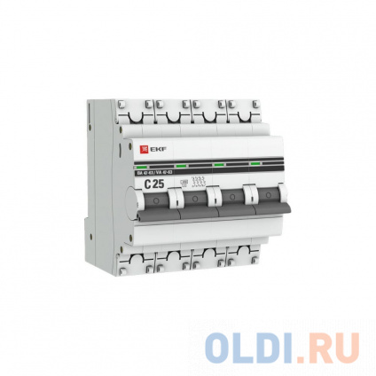  EKF   4P 25 (C) 4,5kA  47-63 PROxima mcb4763-4-25C-pro  