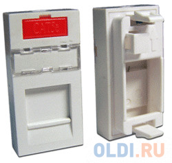   Lanmaster LAN-SIP-22M-WH 22.5x45 on one keystone    