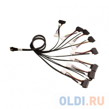   ACD-60006-MD Slimline SASx8 (SFF8654) -to- 8x U.3 Direct, 1M, ( Broadcom 05-60006-00)  -