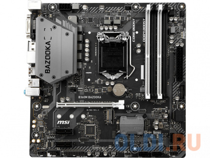    MSI B360M BAZOOKA Socket 1151 v2 B360 4xDDR4 1xPCI-E 16x 2xPCI-E 1x 6 mATX oem   (:    )  