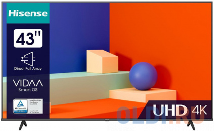   43&quot; Hisense 43A6K  3840x2160 60  Smart TV Wi-Fi 3  HDMI 2  USB RJ-45 Bluetooth (,   -  )  