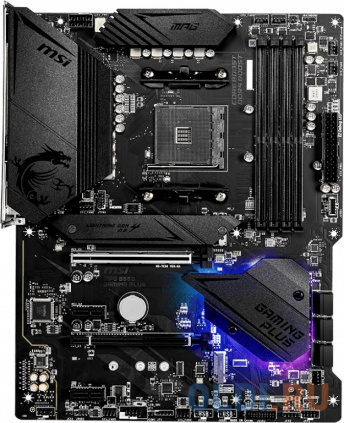    MSI MPG B550 GAMING PLUS Socket AM4 AMD B550 4xDDR4 2xPCI-E 16x 2xPCI-E 1x 6 ATX Retail / (:    )  