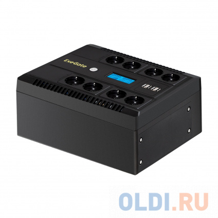   ExeGate NEO Smart LHB-850.LCD.AVR.8SH.CH.RJ.USB &lt;850VA/510W, LCD, AVR, 8*Schuko, RJ45/11, USB, 4*USB-  , Black&gt; (, /) (:    )  