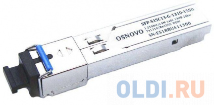  OSNOVO  SFP  GE,   SM,  1,25 /c, SC,  20, Tx:1310/Rx:1550, DDM  -