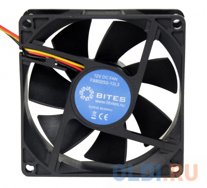  5bites  FB8025S-12L3 80X25 / SLEEVE / 2000RPM / 3P  