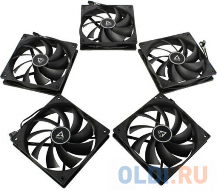    ARCTIC F12 PWM PST Value Pack (Black) (5pc) (ACFAN00250A)  --