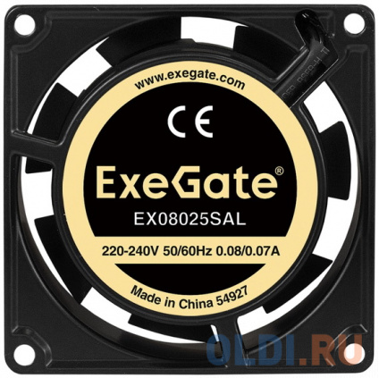  Exegate EX288996RUS  220 ExeGate EX08025SAL (80x80x25 , Sleeve bearing ( ),   30 , 2500RPM, 31dBA)  