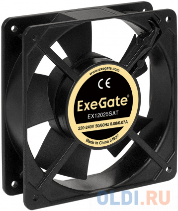  Exegate EX289016RUS  220 ExeGate EX12025SAT (120x120x25 , Sleeve bearing ( ), , 2100RPM, 32dBA)  -