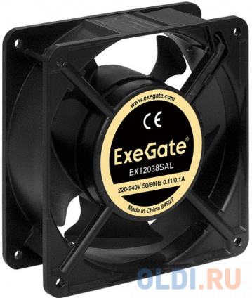  Exegate EX289020RUS  220 ExeGate EX12038SAL (120x120x38 , Sleeve bearing ( ),   30 , 2600RPM, 42dBA)   