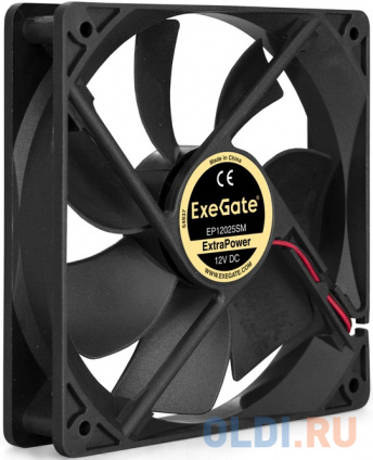  Exegate EX283395RUS  ExeGate ExtraPower EP12025SM, 120x120x25 , Sleeve bearing ( ), Molex, 1800RPM, 25dBA  