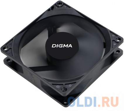   Digma DFAN-90 90x90x25mm 3-pin 4-pin (Molex)23dB 82gr Ret  