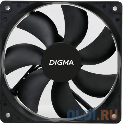   Digma DFAN-120-7 120x120x25mm 3-pin 4-pin (Molex)23dB 73gr Ret  -