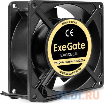   220 AC ExeGate EX09238BAL (92x92x38 , 2-Ball ( ),  ,   30 , 2800RPM, 40dBA, RTL)  