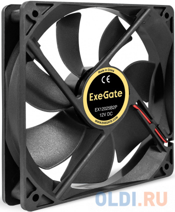   12 DC ExeGate EX12025B2P (120x120x25 , 2-Ball ( ), 2pin, 1550RPM, 25dBA)  -