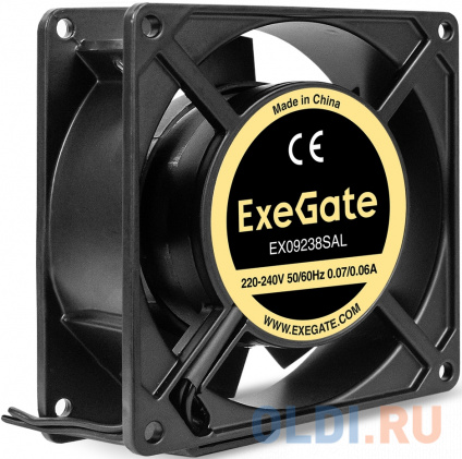   220 AC ExeGate EX09238SAL (92x92x38 , Sleeve bearing ( ,  ,   30 , 2700RPM, 39dBA, RTL)  