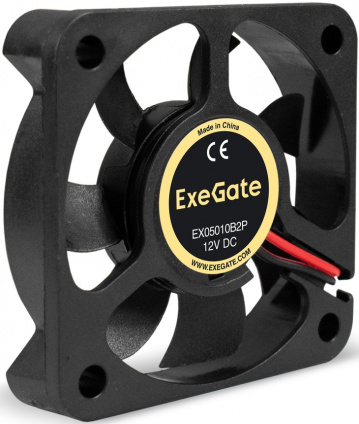   12 DC ExeGate EX05010B2P (50x50x10 , 2-Ball ( ), 2pin, 5500RPM, 30dBA)  