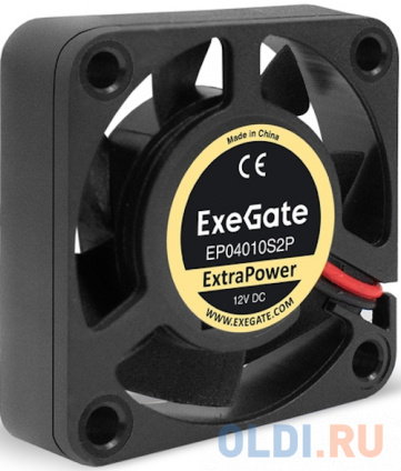   12 DC ExeGate ExtraPower EP04010S2P (40x40x10 , Sleeve bearing ( ), 2pin, 7500RPM, 36dBA)  