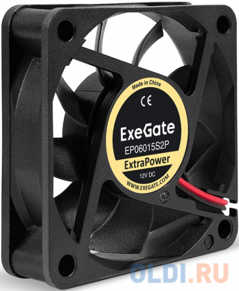   12 DC ExeGate ExtraPower EP06015S2P (60x60x15 , Sleeve bearing ( ), 2pin, 4800RPM, 32dBA)  --