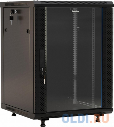  Hyperline TWB-FC-1866-GP-RAL9004   19- (19&quot;) 18U, 908x 600 600,      ,   ,     ,   RAL 9004   