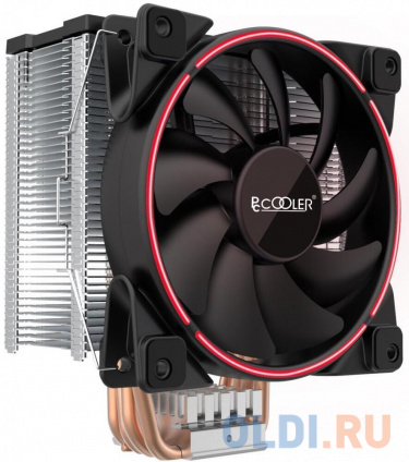  PCCooler GI-X5R V2  S775/115X/20XX/AM2/AM3/AM4 (24 /, TDP 160W, - 120  PWM, Red LED FAN, 5   6, 1000-1800RPM, 26.5dBa)  