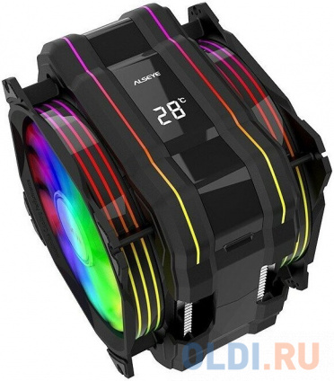  M120D Universal, 200W, Heat pipe 6mm*6, 120mm FAN 700~1900rpm, 73.75CFM, 41.2dBA, 8 LED, LED temperature cover RTL, (874289)  --