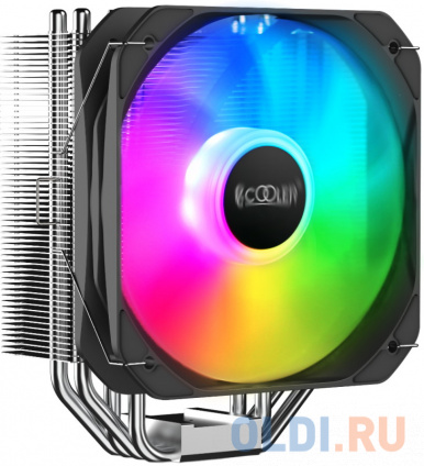    / PCCooler PALADIN 400 ARGB (200W, 4-pin PWM, 157mm, Al/Cu, 4x6mm, ARGB, 1x130mm, 76.85CFM, 29dBA, 1600RPM, S: 1851/1700/1200/115X, AM5/AM4, silver, black)  