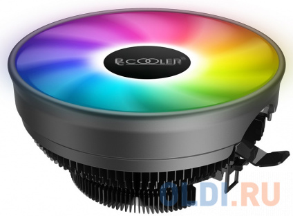    / PCCooler E126M PRO (92W, 4-pin PWM, 70mm, Al/Cu, -mm, FRGB, 1x120mm, 65.46CFM, 29.8dBA, 1600RPM, S: 1700/1200/115X, AM5/AM4, black)  -