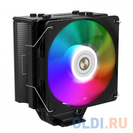 CPU Cooler N120-B, Universal socket, TDP 180W, 4* heat pipe, dem: 130*76*156mm FAN 120mm ARGB 0.095-0.3A, 800~1800RPM, 31.18-73.96CFM , BLACK, RTL  --
