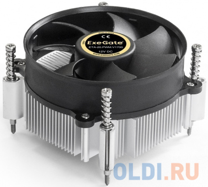   ExeGate ETA-20.PWM.V1700 (Al, LGA1700/1150/1151/1155/1156/1200/1366, TDP 90W, Fan 95mm, PWM 900-2400RPM, Hydro bearing, 4pin, 11-24db, 345,  ,  , Color Box)  