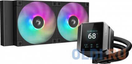     Deepcool Mystique 240 ARGB Soc-AM5/AM4/1151/1200/1700  4-pin 36.49dB Al LCD 1543gr Ret (R-LX550-BKADSNC-G-1)  -