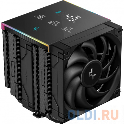   () Deepcool AK620 Digital Pro ARGB Soc-AM5/AM4/1151/1200/2066/1700  4-pin 25dB Al+Cu LCD 260W 1491gr Ret (R-AK620-BKAPMN-G)  