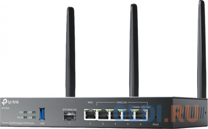  TP-Link ER706W, VPN- Omada      Wi-Fi AX3000, 1 . SFP WAN/LAN, 1 . RJ45 WAN, 4 . RJ45 WAN/LAN, USB 3.0,  574 /  2,4  +  2402 /  
