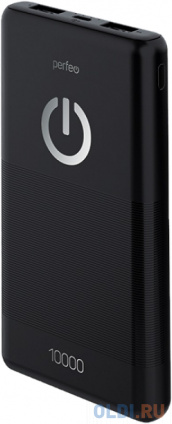  Perfeo Powerbank 10000 mah + Micro usb /In Micro usb /Out USB 1 , 2.1A/ Black (PF_B4296)  