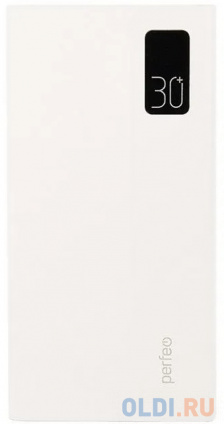  Perfeo Powerbank MOUNTAINS 30000 mAh/LED /PD + QC 3.0/Type-C/4 USB/: 3A, max 22.5W/White (PF_D0162)  