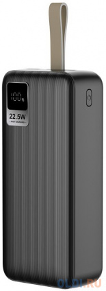  Perfeo Powerbank WATERFALL 30000 mAh/LED /PD + QC 3.0/Type-C/2 USB/: 5A, max 22.5W/Black (PF_D0174)  
