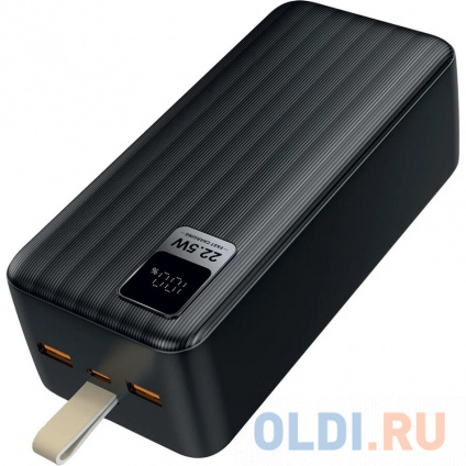  Perfeo Powerbank WATERFALL 40000 mAh/LED /PD + QC 3.0/Type-C/2 USB/: 5A, max 22.5W/Black (PF_D0182)  