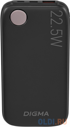    Digma DGPF10B 10000mAh QC3.0/PD3.0 22.5W 3A USB-A/USB-C  (DGPF10B22PBK)  --