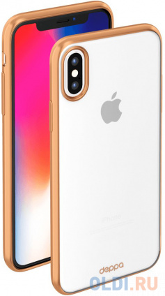  -  Apple iPhone X Deppa Gel Plus Case Mate Gold  