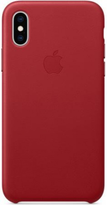  -  iPhone XS Apple Leather Case Red  