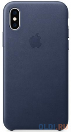  -  iPhone XS Apple Leather Case Dark Blue  