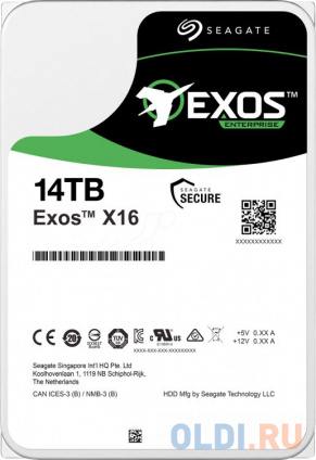  Ƹ  3.5&quot; 14  7200rpm 256 Seagate Exos X16 ST14000NM002G SAS  