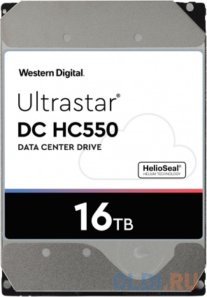    WD Original SAS 3.0 16Tb 0F38357 WUH721816AL5204 Ultrastar DC HC550 (7200rpm) 512Mb 3.5&quot;  