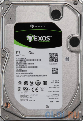   / HDD Seagate SAS 8Tb Exos 12Gb/s 7200rpm 256Mb 1 year warranty (replacement ST8000NM018B)  -