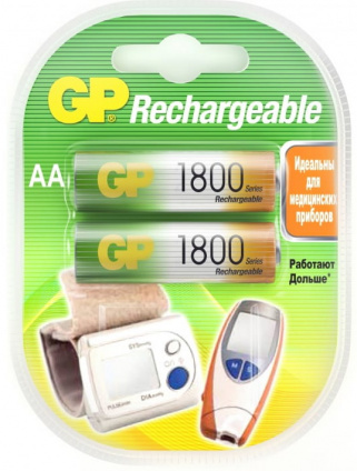   1800 mAh GP 180AAHC-UC2 AA 2   --