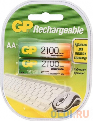  2100 mAh GP 210AAHC-2DECRC2 AA 2   --