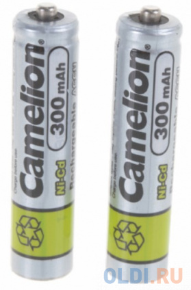  Camelion AAA- 300mAh Ni-Cd BL-2 (NC-AAA300BP2, ,1.2) (2 .  -)  -