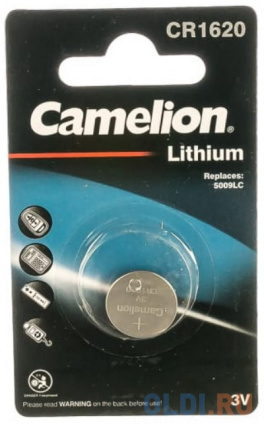  Camelion CR1620 BL-1 (CR1620-BP1,  ,3V) (1 .  -)   