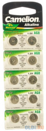  Camelion G 8 BL-10 Mercury Free (AG8-BP10(0%Hg), 391A/LR1120/191   ) (10 .  -)  